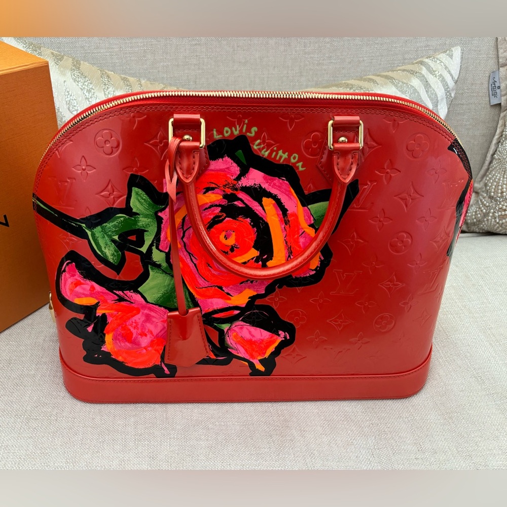 💯 Authentic Louis Vuitton Orange Sunset Stephen Sprouse Limited Edition Alma MM